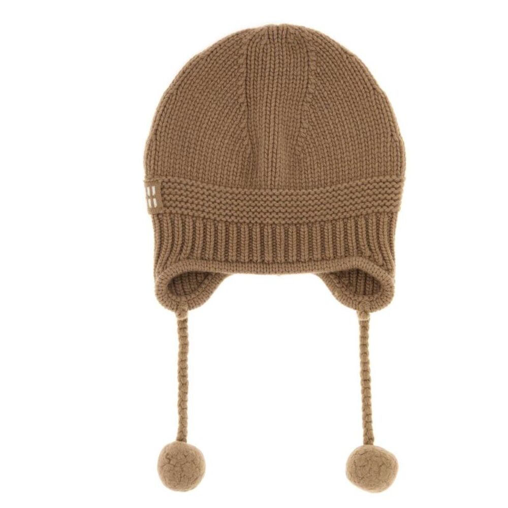 Miu Miu Women Camel Wool Blend Beanie Hat